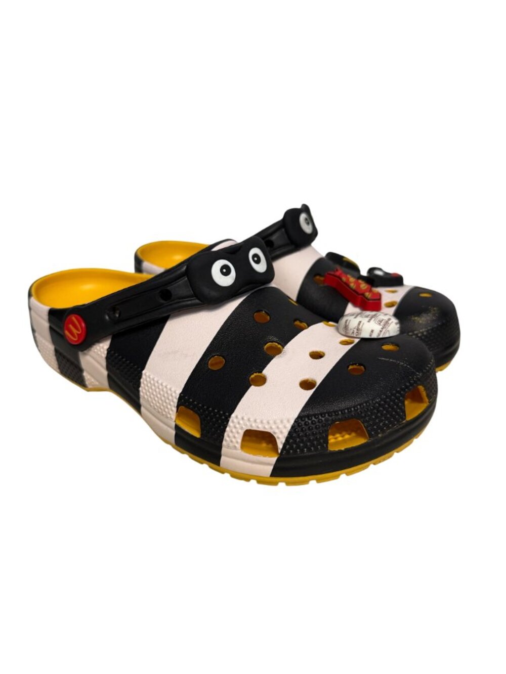 Crocs X McDonalds Hamburglar Classic Clogs Women 8 Men 6 With Bag - Picture 2 of 9